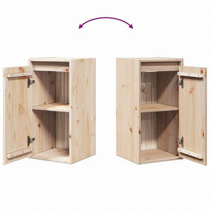 vidaXL ウォールキャビネット 2点 30x30x60 cm パイン無垢材家具 棚 壁面収納棚・壁面ラック(代引不可)