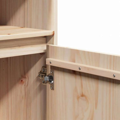 vidaXL ハイボード 37x34x110 cm パイン無垢材家具 キャビネット&収納 サイドボード(代引不可)