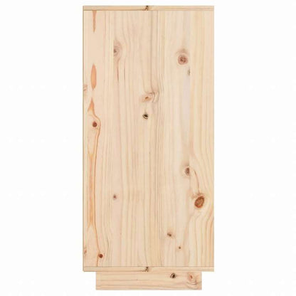 vidaXL サイドボード 60x34x75 cm パイン無垢材家具 キャビネット&収納 サイドボード(代引不可)