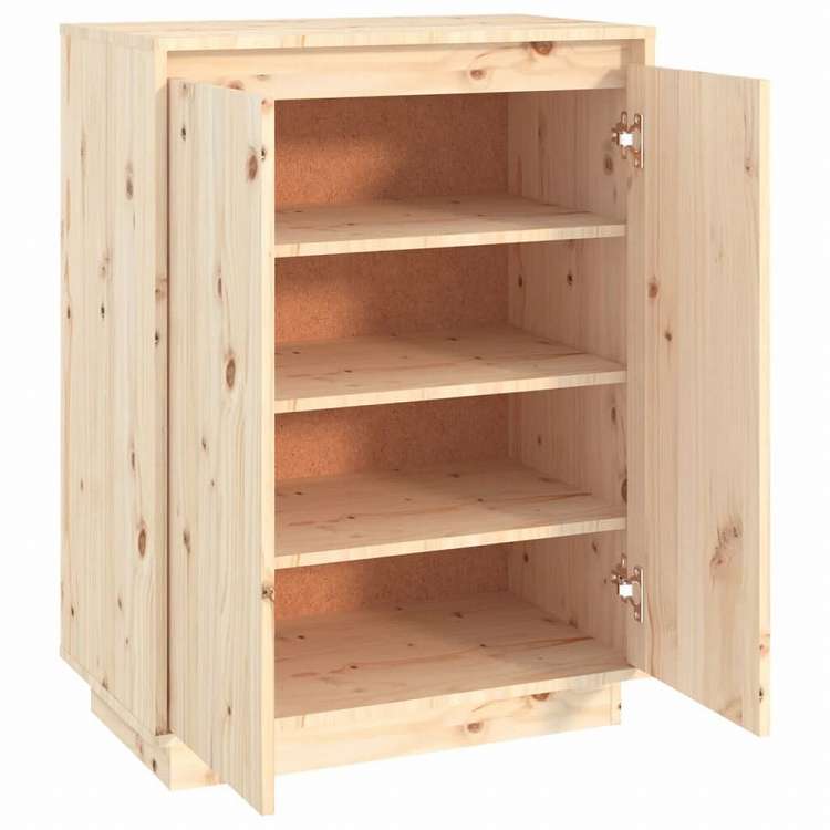 vidaXL シューズキャビネット 60x35x80 cm 無垢のパイン材ホーム&ガーデン 家事用品 収納&オーガナイザー 衣類・ワードローブ収納 シューズラック・整理収納(代引不可)