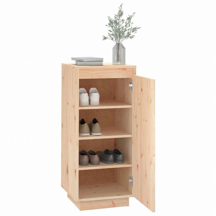 vidaXL シューズキャビネット 35x35x80 cm 無垢のパイン材ホーム&ガーデン 家事用品 収納&オーガナイザー 衣類・ワードローブ収納 シューズラック・整理収納(代引不可)