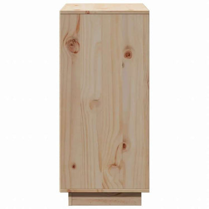 vidaXL サイドボード 60x34x75 cm パイン無垢材家具 キャビネット&収納 サイドボード(代引不可)