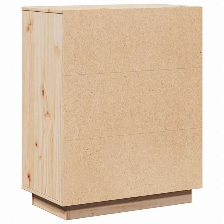 vidaXL サイドボード 60x34x75 cm パイン無垢材家具 キャビネット&収納 サイドボード(代引不可)