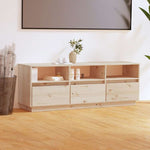 vidaXL テレビキャビネット 140x37x50 cm パイン無垢材家具 AVラック・テレビ台(代引不可)