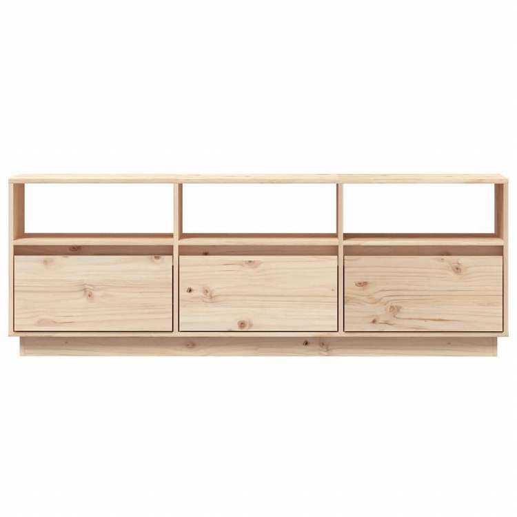 vidaXL テレビキャビネット 140x37x50 cm パイン無垢材家具 AVラック・テレビ台(代引不可)