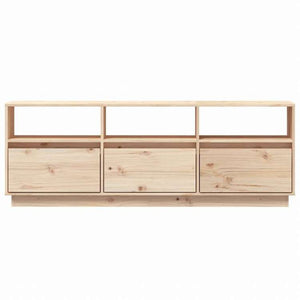 vidaXL テレビキャビネット 140x37x50 cm パイン無垢材家具 AVラック・テレビ台(代引不可)
