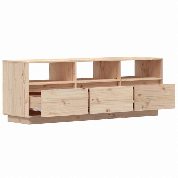 vidaXL テレビキャビネット 140x37x50 cm パイン無垢材家具 AVラック・テレビ台(代引不可)