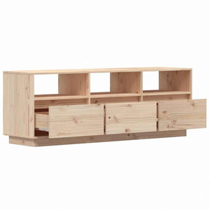 vidaXL テレビキャビネット 140x37x50 cm パイン無垢材家具 AVラック・テレビ台(代引不可)