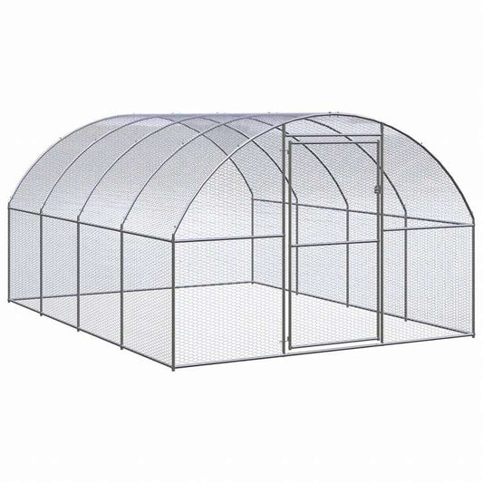 vidaXL 屋外鶏小屋 3x4x2 m 亜鉛メッキ鋼製動物&ペット用品 ペット用品 小動物用品 小動物 飼育・ケージ(代引不可)