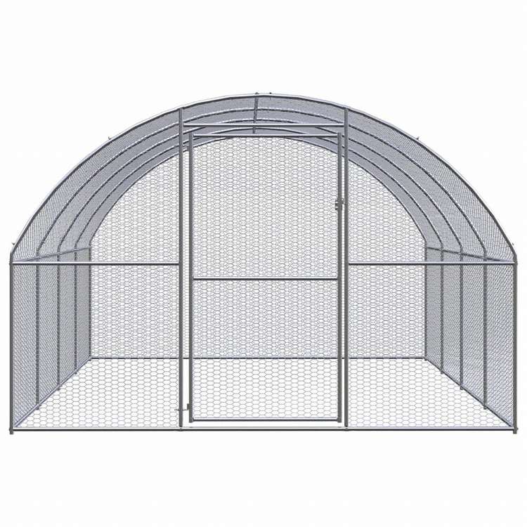 vidaXL 屋外鶏小屋 3x4x2 m 亜鉛メッキ鋼製動物&ペット用品 ペット用品 小動物用品 小動物 飼育・ケージ(代引不可)