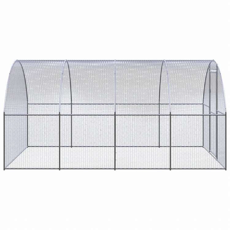 vidaXL 屋外鶏小屋 3x4x2 m 亜鉛メッキ鋼製動物&ペット用品 ペット用品 小動物用品 小動物 飼育・ケージ(代引不可)