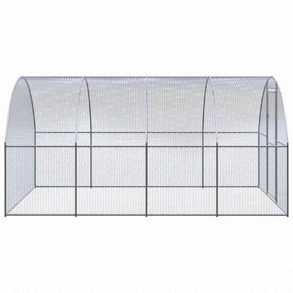 vidaXL 屋外鶏小屋 3x4x2 m 亜鉛メッキ鋼製動物&ペット用品 ペット用品 小動物用品 小動物 飼育・ケージ(代引不可)