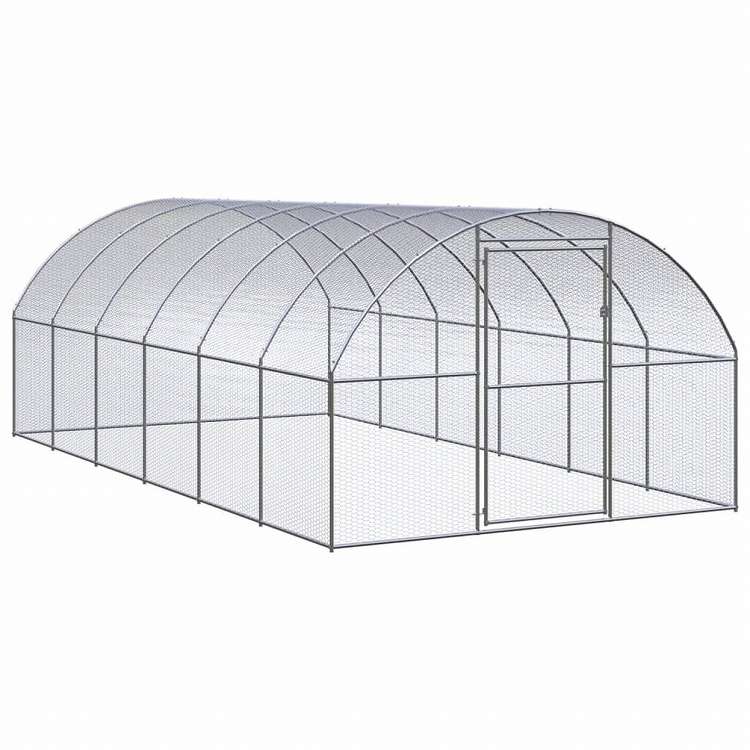 vidaXL 屋外鶏小屋 3x6x2 m 亜鉛メッキ鋼製Animals & Pet Supplies ペット用品 小動物用品 小動物 飼育・ケージ(代引不可)
