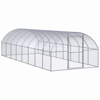 vidaXL 屋外鶏小屋 3x8x2 m 亜鉛メッキ鋼製動物&ペット用品 ペット用品 小動物用品 小動物 飼育・ケージ(代引不可)