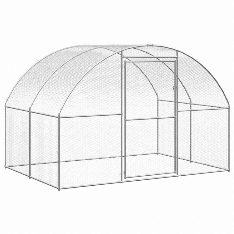 vidaXL 屋外鶏小屋 3x8x2 m 亜鉛メッキ鋼製動物&ペット用品 ペット用品 小動物用品 小動物 飼育・ケージ(代引不可)