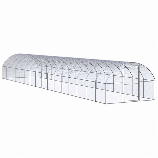 vidaXL 屋外鶏小屋 3x16x2 m 亜鉛メッキ鋼製動物&ペット用品 ペット用品 小動物用品 小動物 飼育・ケージ(代引不可)