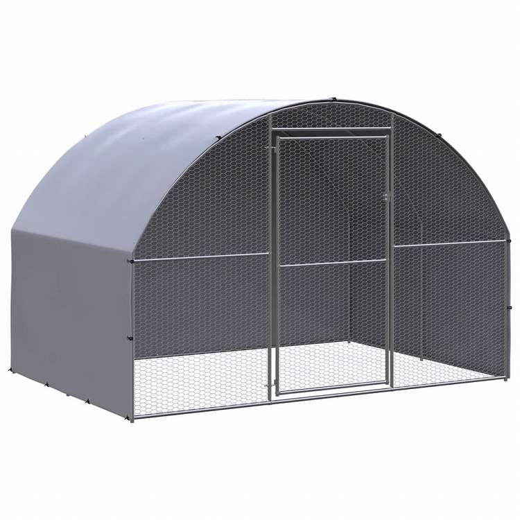 vidaXL 屋外鶏小屋 3x2x2 m 亜鉛メッキ鋼製動物&ペット用品 ペット用品 小動物用品 小動物 飼育・ケージ(代引不可)