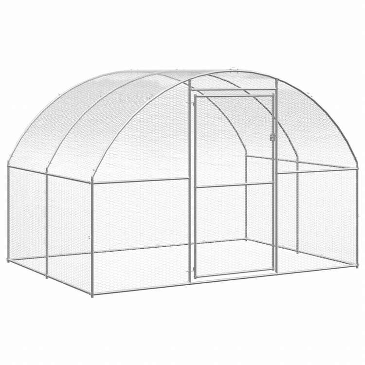 vidaXL 屋外鶏小屋 3x2x2 m 亜鉛メッキ鋼製動物&ペット用品 ペット用品 小動物用品 小動物 飼育・ケージ(代引不可)