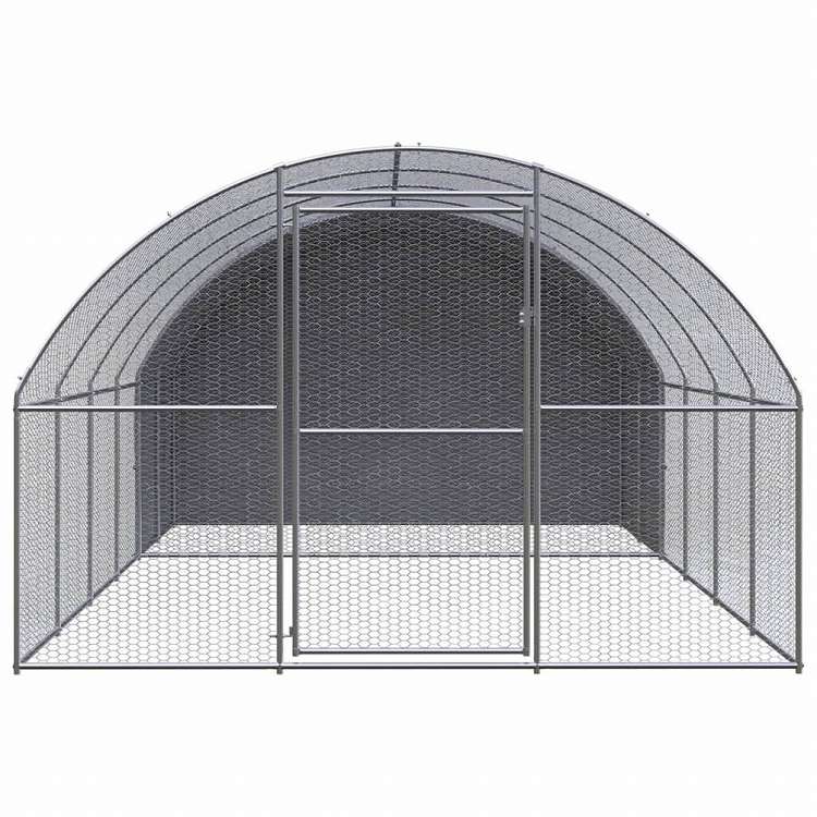 vidaXL 屋外鶏小屋 3x4x2 m 亜鉛メッキ鋼製動物&ペット用品 ペット用品 小動物用品 小動物 飼育・ケージ(代引不可)