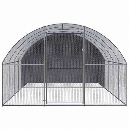 vidaXL 屋外鶏小屋 3x4x2 m 亜鉛メッキ鋼製動物&ペット用品 ペット用品 小動物用品 小動物 飼育・ケージ(代引不可)