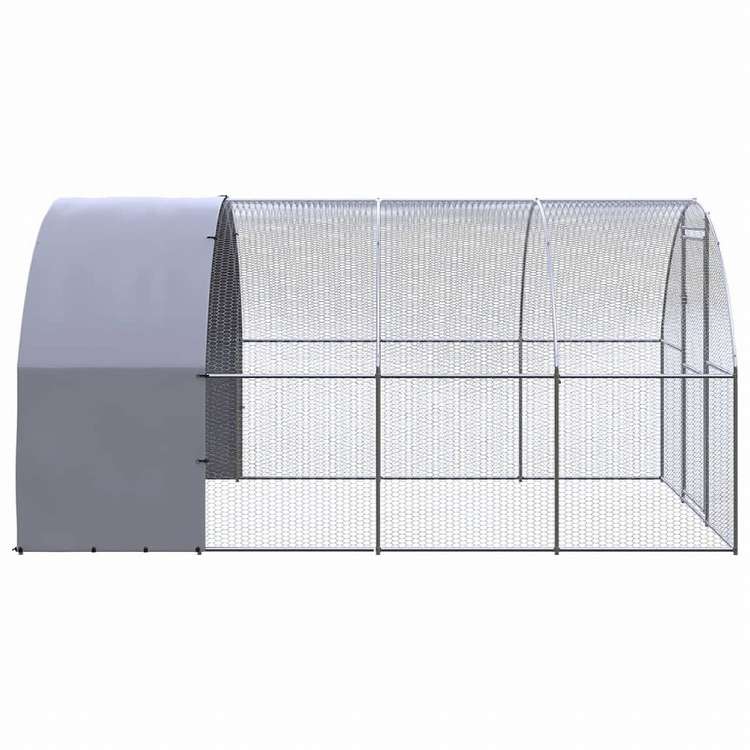 vidaXL 屋外鶏小屋 3x4x2 m 亜鉛メッキ鋼製動物&ペット用品 ペット用品 小動物用品 小動物 飼育・ケージ(代引不可)