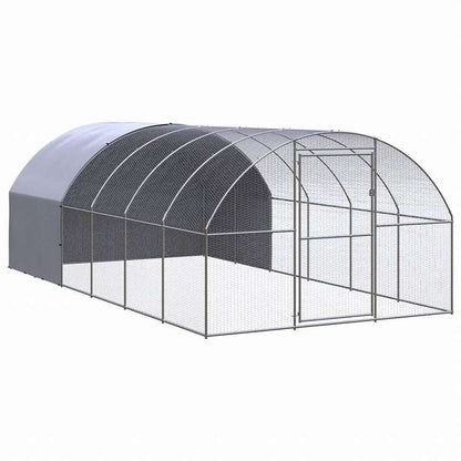 vidaXL 屋外鶏小屋 3x6x2 m 亜鉛メッキ鋼製動物&ペット用品 ペット用品 小動物用品 小動物 飼育・ケージ(代引不可)