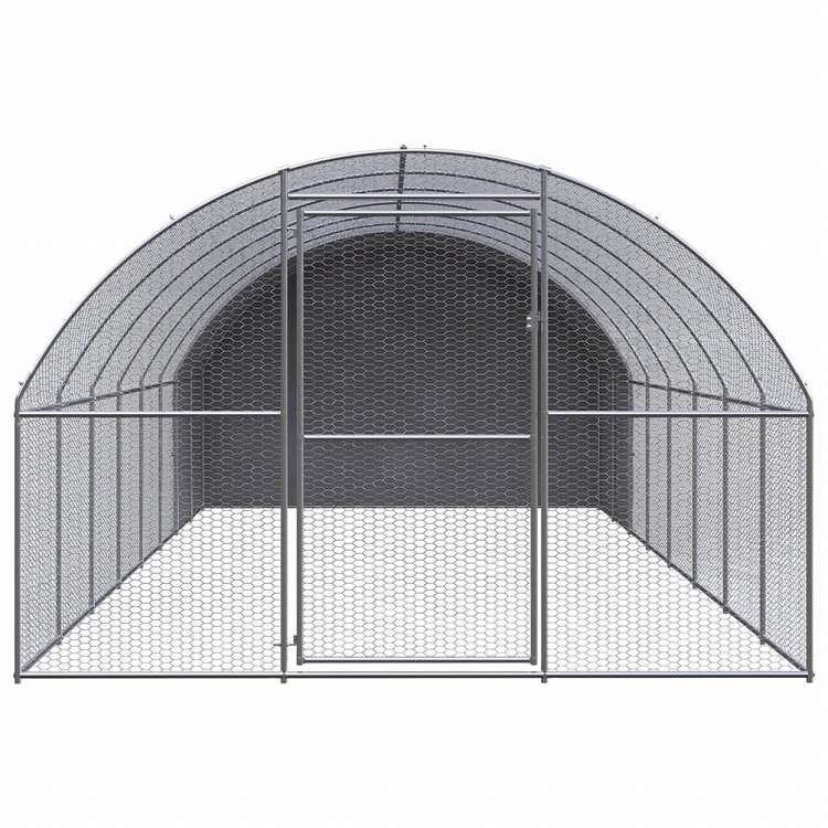 vidaXL 屋外鶏小屋 3x8x2 m 亜鉛メッキ鋼製Animals & Pet Supplies ペット用品 小動物用品 小動物 飼育・ケージ(代引不可)