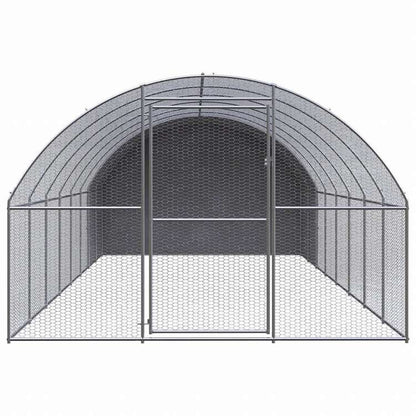 vidaXL 屋外鶏小屋 3x8x2 m 亜鉛メッキ鋼製Animals & Pet Supplies ペット用品 小動物用品 小動物 飼育・ケージ(代引不可)