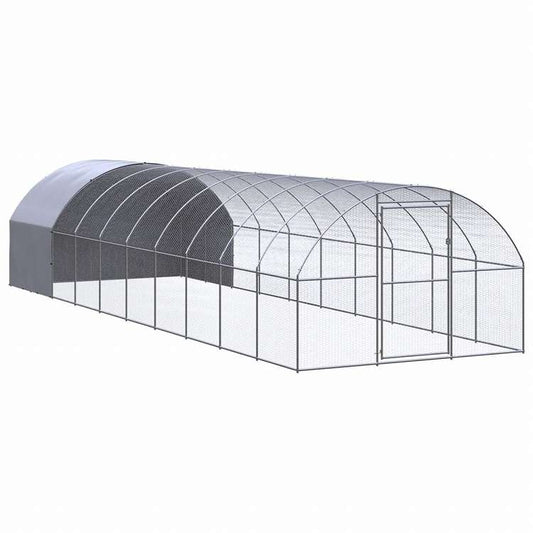vidaXL 屋外鶏小屋 3x10x2 m 亜鉛メッキ鋼製動物&ペット用品 ペット用品 小動物用品 小動物 飼育・ケージ(代引不可)