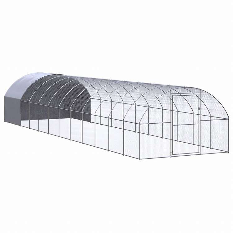 vidaXL 屋外鶏小屋 3x12x2 m 亜鉛メッキ鋼製動物&ペット用品 ペット用品 小動物用品 小動物 飼育・ケージ(代引不可)