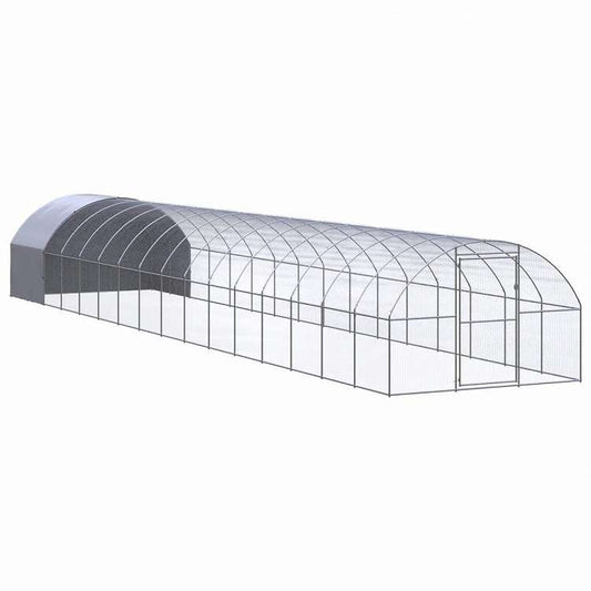 vidaXL 屋外鶏小屋 3x16x2 m 亜鉛メッキ鋼製動物&ペット用品 ペット用品 小動物用品 小動物 飼育・ケージ(代引不可)