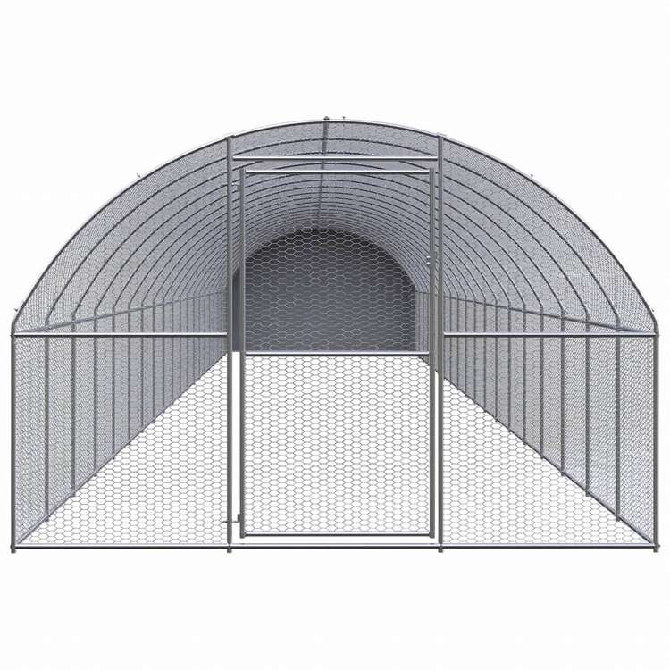 vidaXL 屋外鶏小屋 3x20x2 m 亜鉛メッキ鋼製動物&ペット用品 ペット用品 小動物用品 小動物 飼育・ケージ(代引不可)