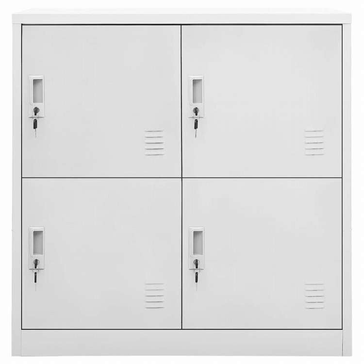 vidaXL ロッカーキャビネット 5点セット ライトグレー 90x45x92.5cm スチール (336432x2組)家具 キャビネット&収納 収納キャビネット・ロッカー(代引不可)