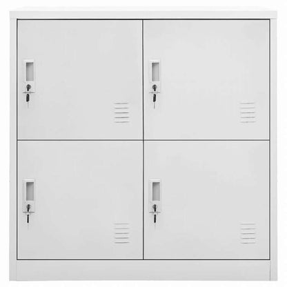 vidaXL ロッカーキャビネット 5点セット ライトグレー 90x45x92.5cm スチール (336432x2組)家具 キャビネット&収納 収納キャビネット・ロッカー(代引不可)