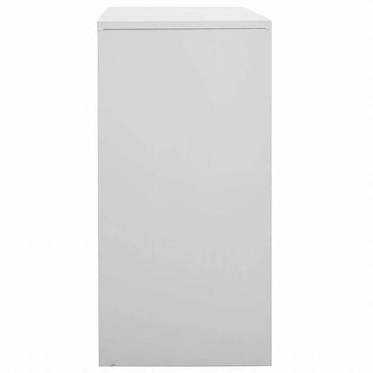 vidaXL ロッカーキャビネット 5点セット ライトグレー 90x45x92.5cm スチール家具 キャビネット&収納 収納キャビネット・ロッカー(代引不可)