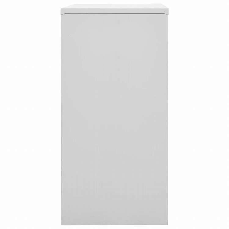vidaXL ロッカーキャビネット 5点セット ライトグレー&グリーン 90x45x92.5cm スチール家具 キャビネット&収納 収納キャビネット・ロッカー(代引不可)