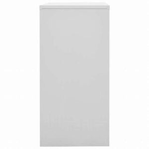 vidaXL ロッカーキャビネット 5点セット ライトグレー&グリーン 90x45x92.5cm スチール家具 キャビネット&収納 収納キャビネット・ロッカー(代引不可)