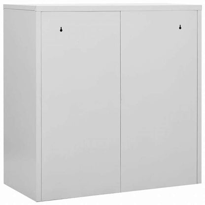 vidaXL ロッカーキャビネット 5点セット ライトグレー&グリーン 90x45x92.5cm スチール家具 キャビネット&収納 収納キャビネット・ロッカー(代引不可)