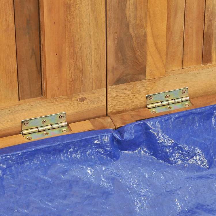 vidaXL ガーデン収納ボックス 170x50x55 cm チーク無垢材家具 アウトドア家具 屋外収納ボックス(代引不可)