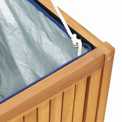 vidaXL ガーデン収納ボックス 170x50x55 cm チーク無垢材家具 アウトドア家具 屋外収納ボックス(代引不可)