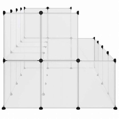 vidaXL 小動物ケージ 透明 143x107x93cm PP&スチールAnimals & Pet Supplies ペット用品 小動物用品 小動物 飼育・ケージ(代引不可)