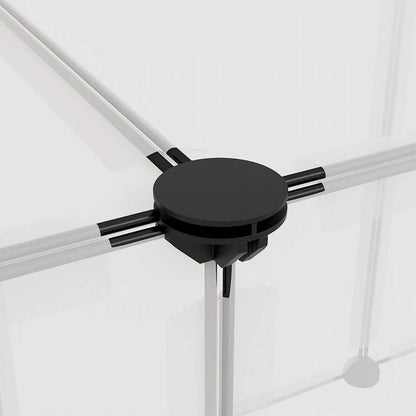 vidaXL 小動物ケージ 透明 143x107x93cm PP&スチールAnimals & Pet Supplies ペット用品 小動物用品 小動物 飼育・ケージ(代引不可)