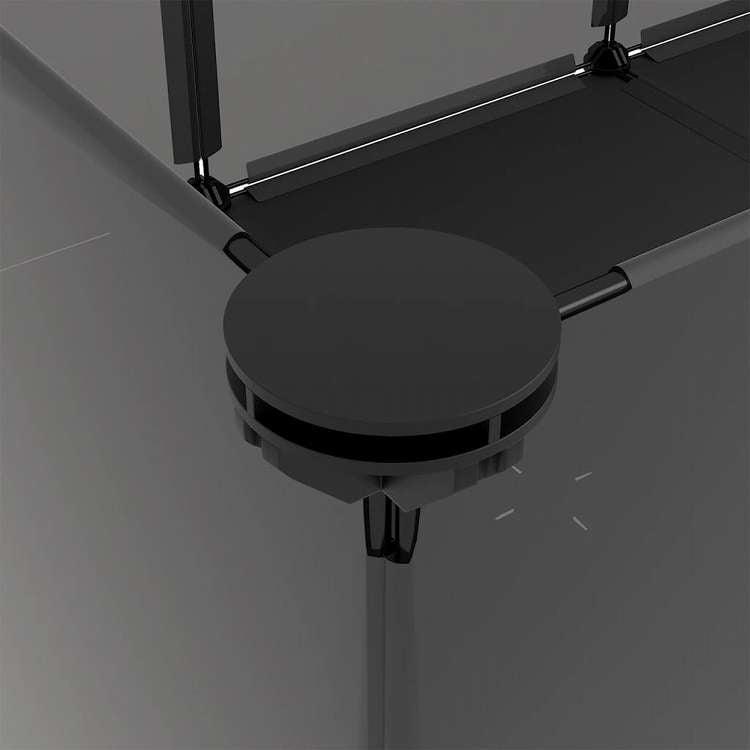 vidaXL 小動物ケージ ブラック 144x74x46.5cm PP&スチール動物&ペット用品 ペット用品 小動物用品 小動物 飼育・ケージ(代引不可)