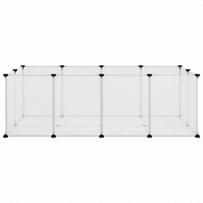 vidaXL 小動物ケージ 透明 144x74x46.5cm PP&スチール動物&ペット用品 ペット用品 小動物用品 小動物 飼育・ケージ(代引不可)