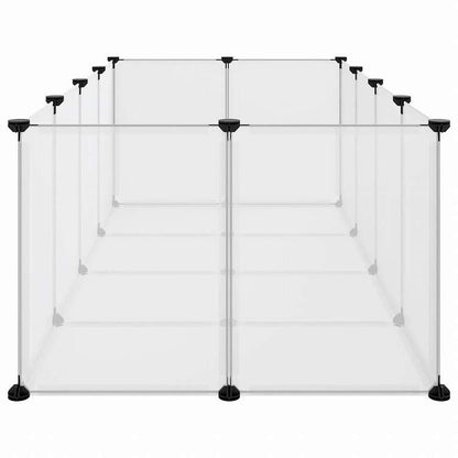 vidaXL 小動物ケージ 透明 144x74x46.5cm PP&スチール動物&ペット用品 ペット用品 小動物用品 小動物 飼育・ケージ(代引不可)