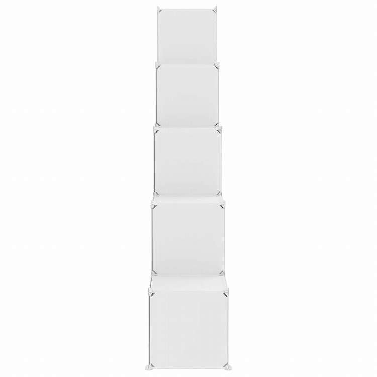 vidaXL キューブ収納キャビネット 子ども向け キューブ15点 ホワイト PP製ホーム&ガーデン 家事用品 収納&オーガナイザー 衣類・ワードローブ収納 シューズラック・整理収納(代引不可)