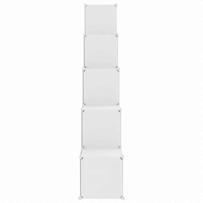 vidaXL キューブ収納キャビネット 子ども向け キューブ15点 ホワイト PP製ホーム&ガーデン 家事用品 収納&オーガナイザー 衣類・ワードローブ収納 シューズラック・整理収納(代引不可)