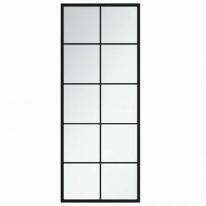 vidaXL ウォールミラー ブラック 100x40 cm 金属製ホーム&ガーデン デコレーション 鏡(代引不可)