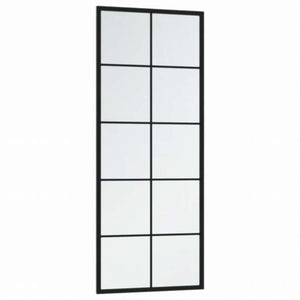vidaXL ウォールミラー ブラック 100x40 cm 金属製ホーム&ガーデン デコレーション 鏡(代引不可)