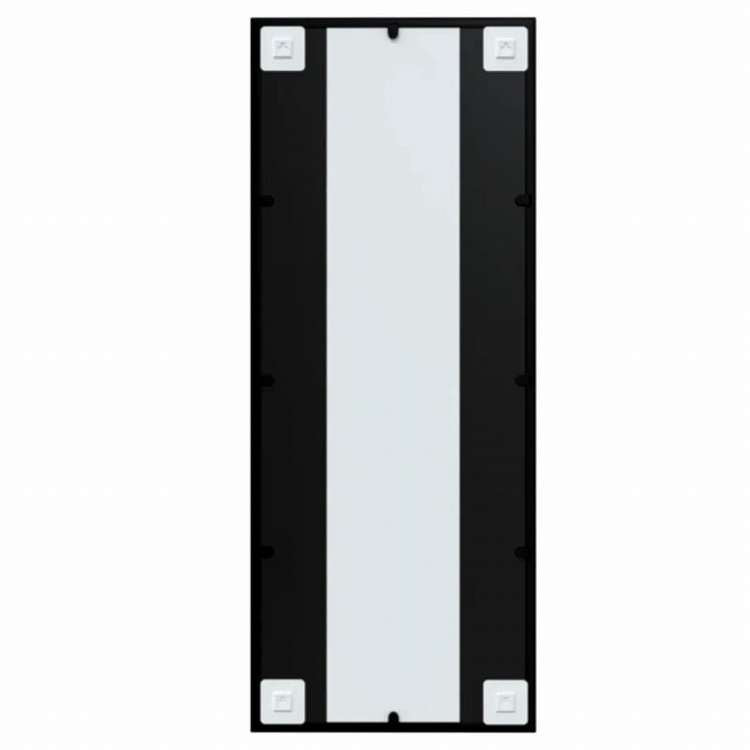 vidaXL ウォールミラー ブラック 100x40 cm 金属製ホーム&ガーデン デコレーション 鏡(代引不可)